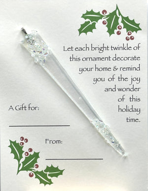 Ornament Card, Icicle