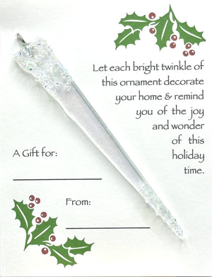 Ornament Card, Icicle